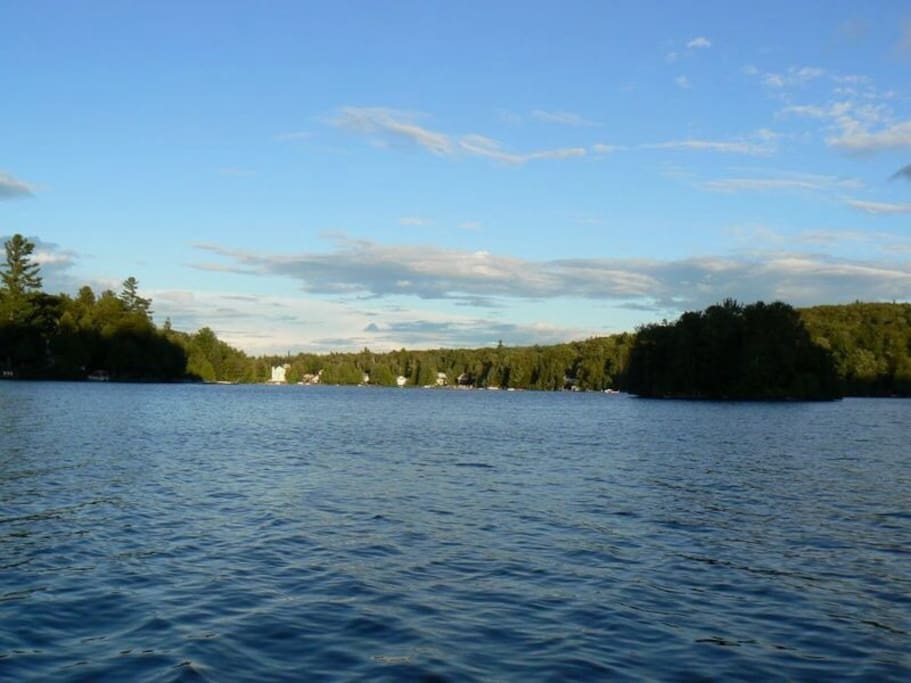 Beautiful Lac Beau Lac. You can swim, fish, canoe, etc.