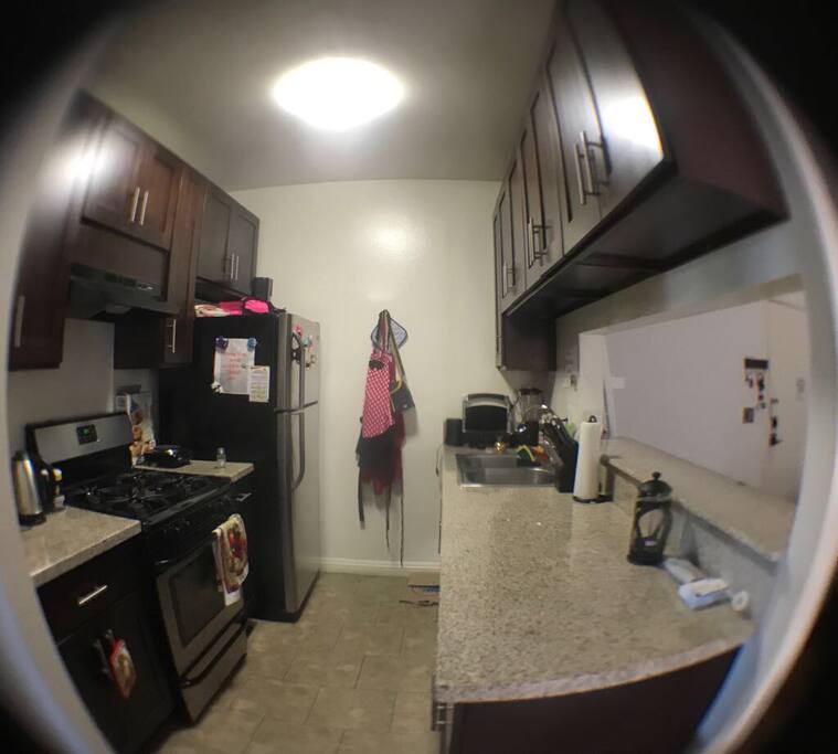 Kitchen with basic amenities.