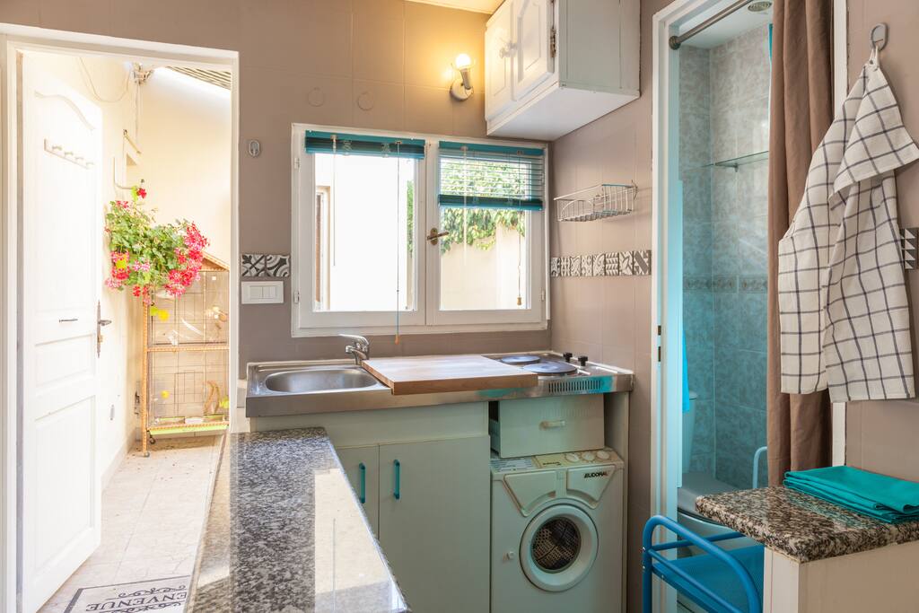 Opened kitchenette.