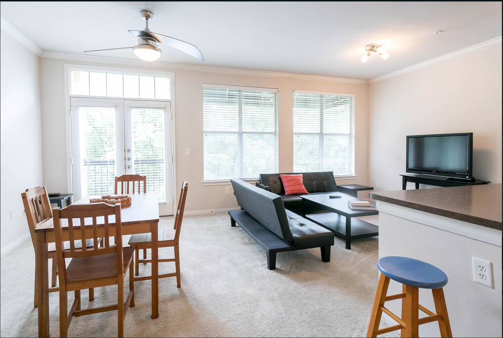 Living Room and Dining Room