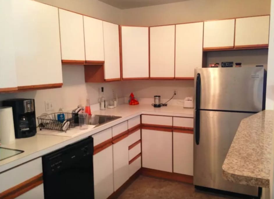 Fully stocked kitchen