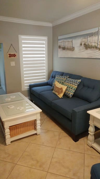 New plantation shutters in entire unit