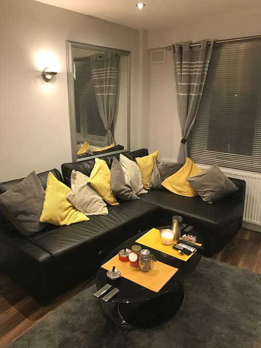 Living room corner sofa bed