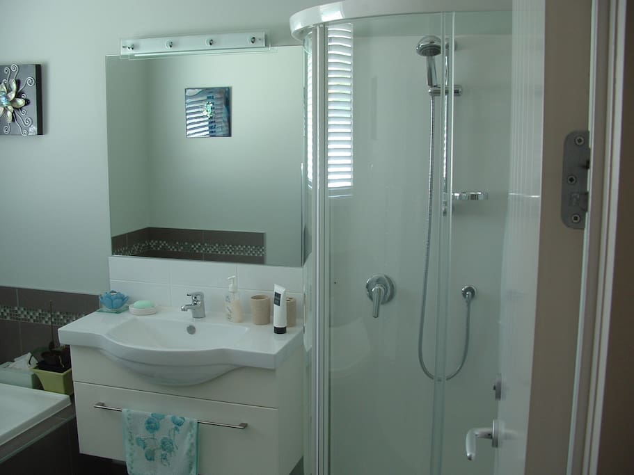 Bathroom shower and bath