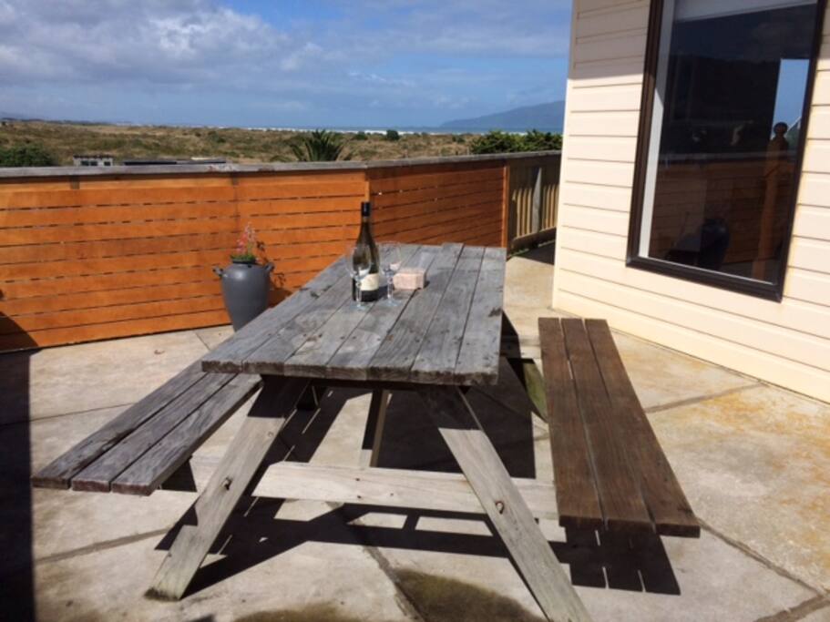 Sunny private deck