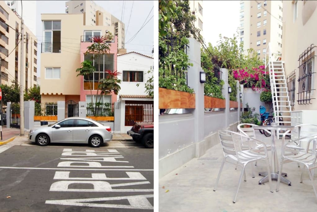 Our house sits right at a quite and beautiful corner of the historical centre of Miraflores!