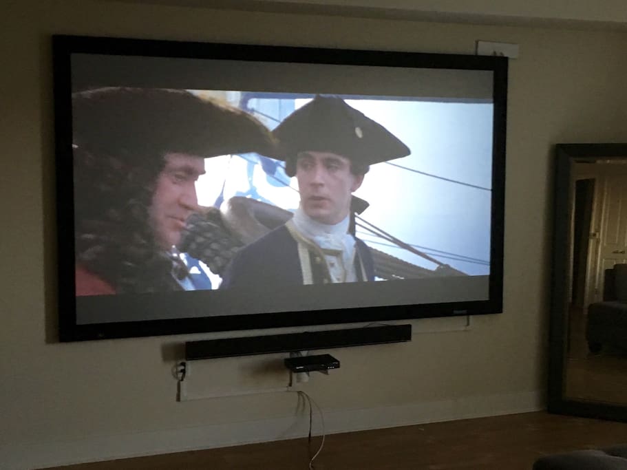 Incredible TV projector for awesome movie nights in.