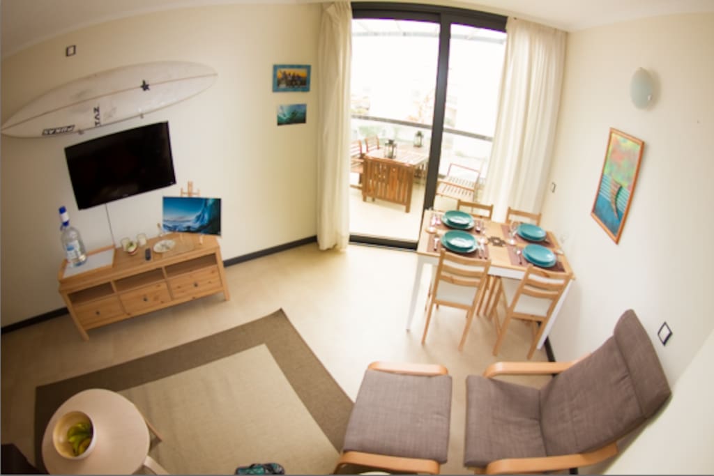 direct access to the terrace with ocean views.