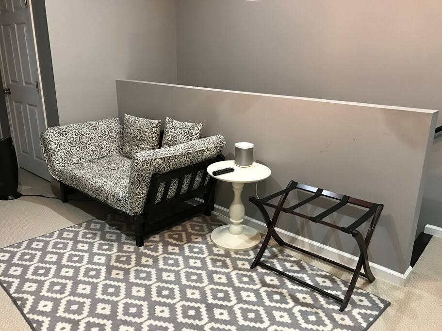 Cozy Daybed doubles bed at night for another guest
