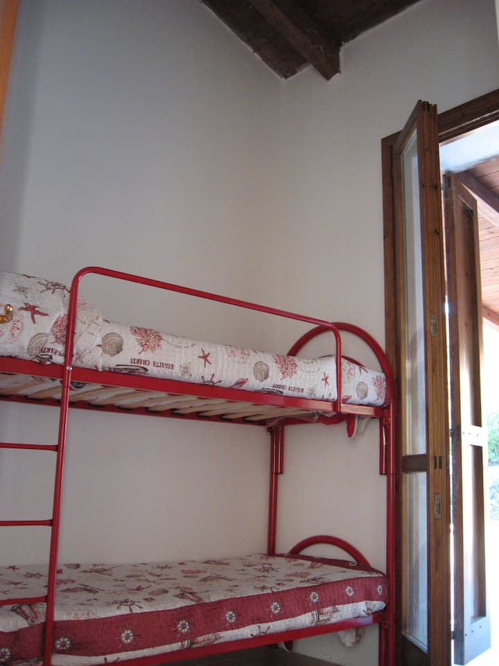 ห้องเล็กพร้อมเตียงสองชั้น