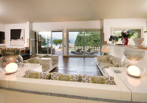 main lake villa with swimming pool