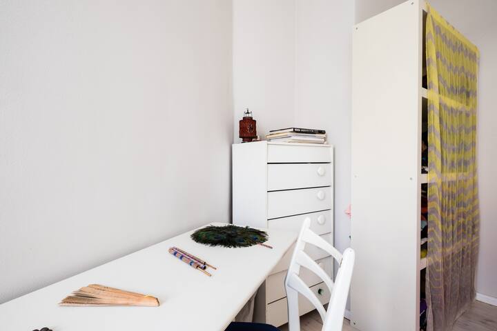 light, quiet room in beautiful flat