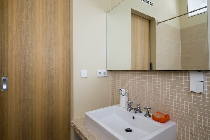 light, quiet room in beautiful flat