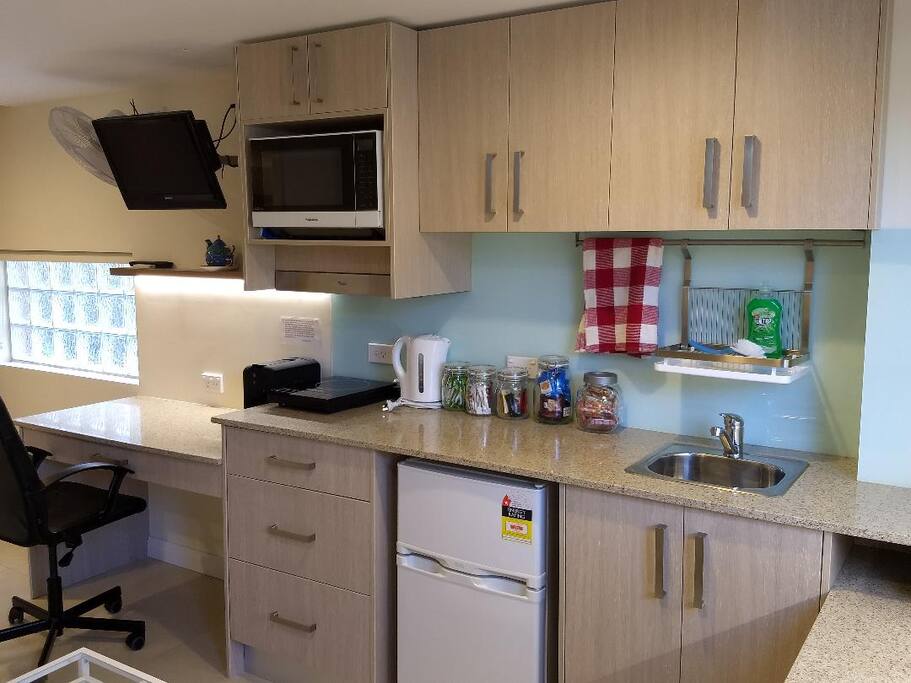 Ground Floor Kitchenette and Work Bench