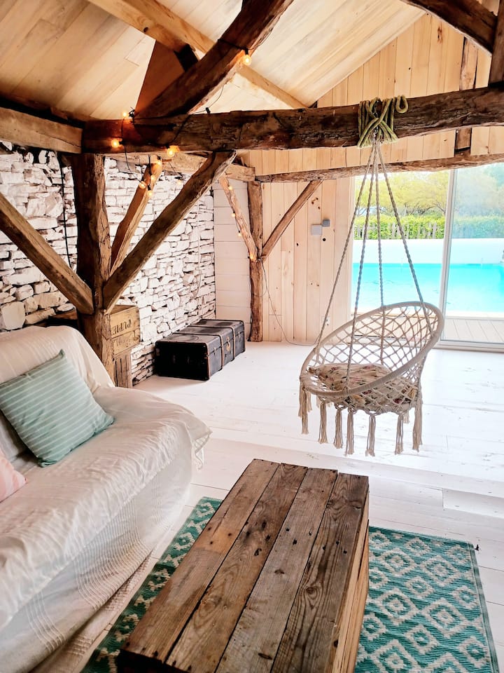 Charmante Ancienne Grange Avec Piscine Chauffée - Dordogne
