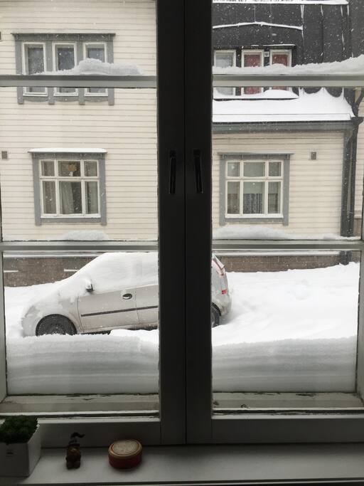 View from the living room - winter edition.