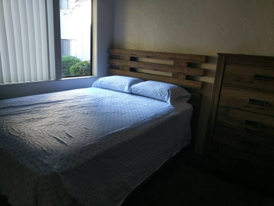 Private bedroom. All new bedroom set from Ashley Furniture. 100%Cotton Sheets. I'm not done decorating yet. This is a preview picture.
