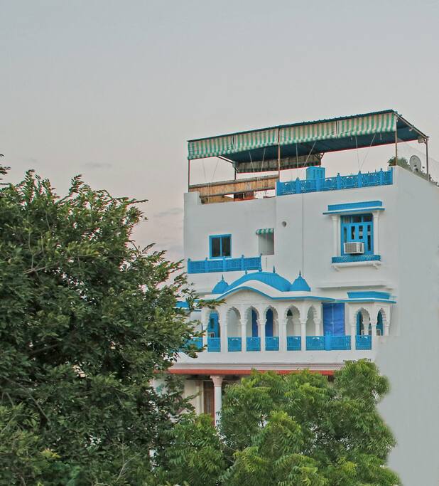 From outside