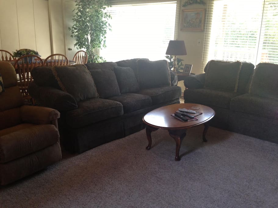 Unwind on this cozy couch.