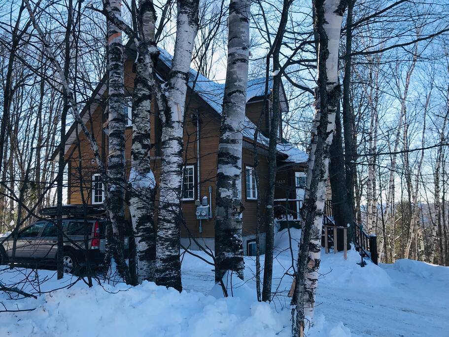 Entrance to the chalet.