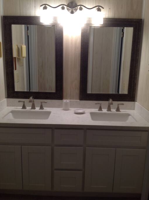 Bathroom #1 connected to the large master bedroom.