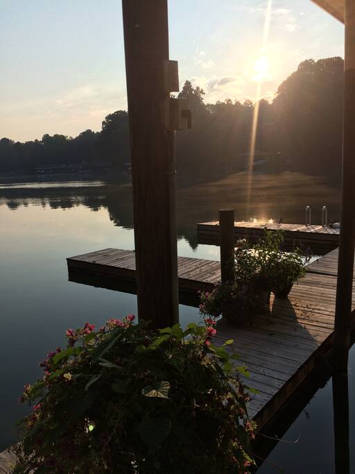 Don't fail to enjoy the dock early am