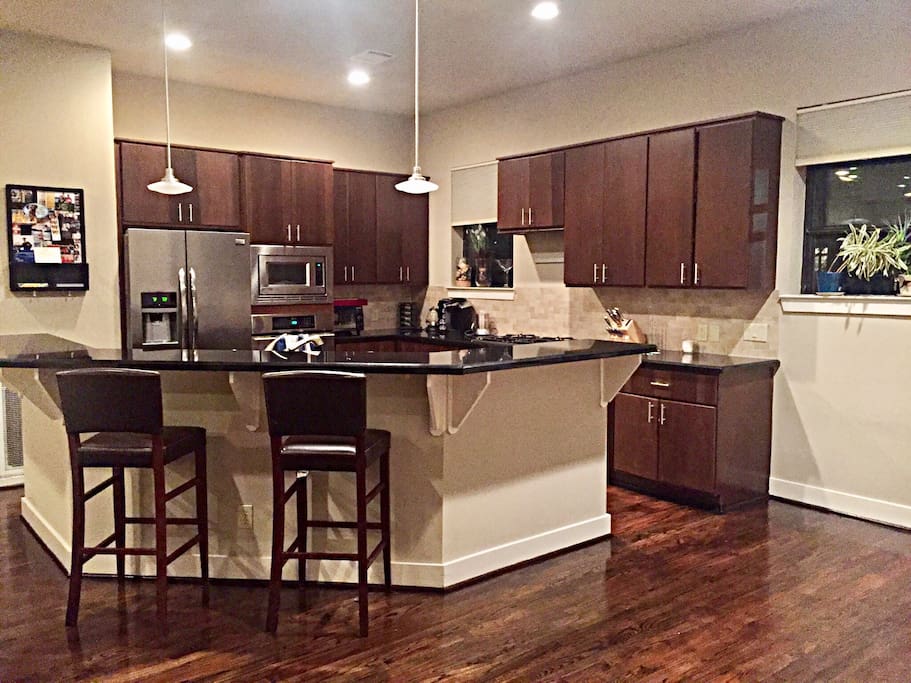 Open kitchen area