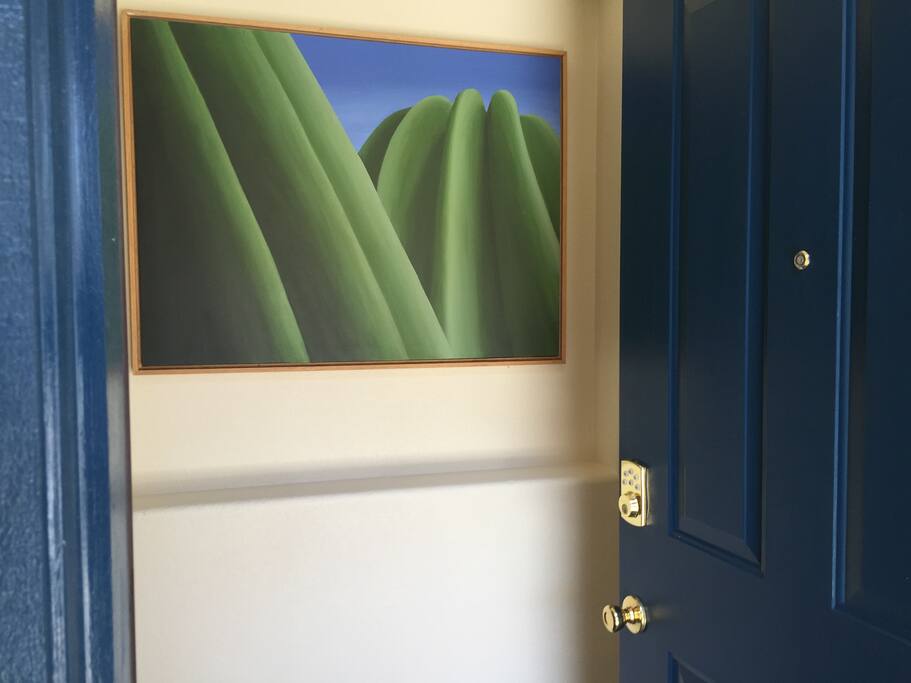 The entryway, with keyless entry