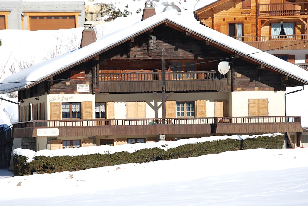 le chalet en hiver