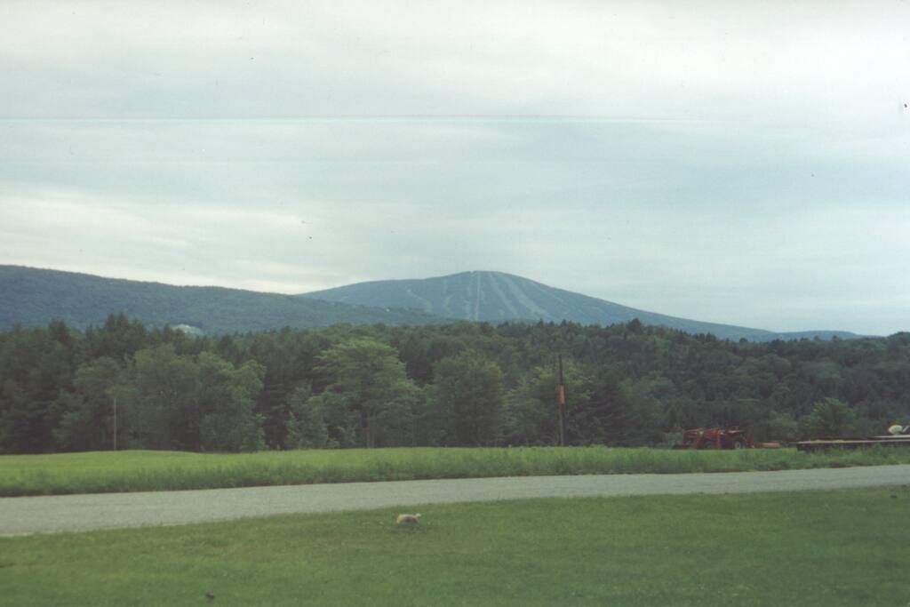 Here's the view of Stratton from the sunroom.
