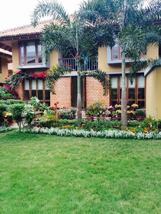 View of our bunglow from Garden
