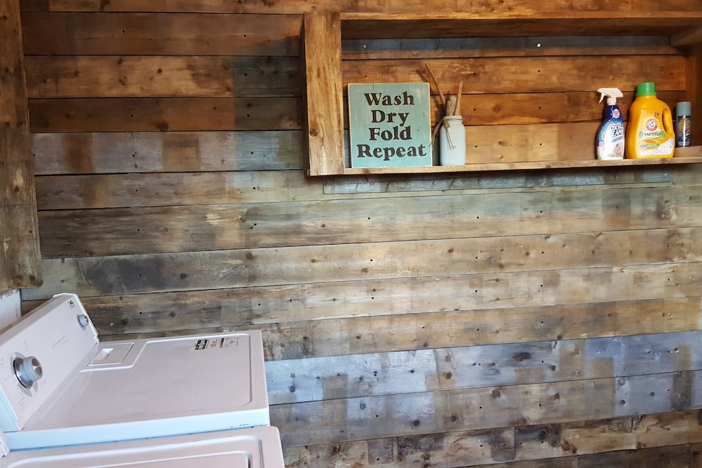 Rustic Laundry Room.