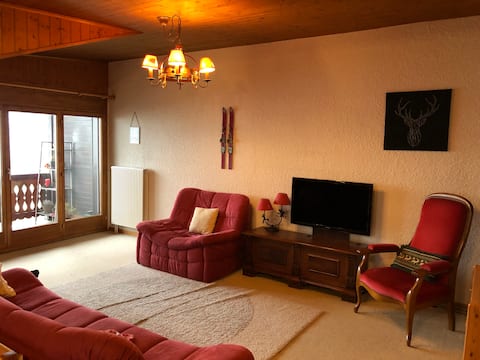Sunny family flat in the mountains