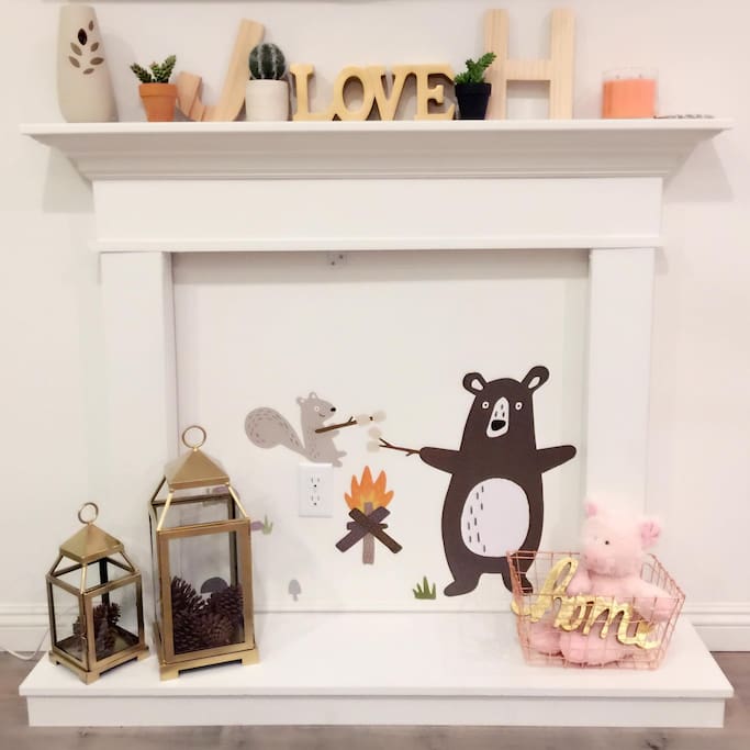 our DIY fireplace