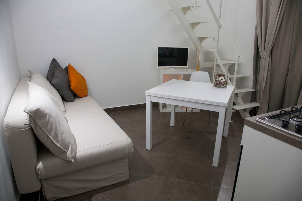 salone con divano letto