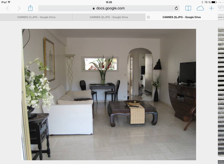 Salon sol marbre