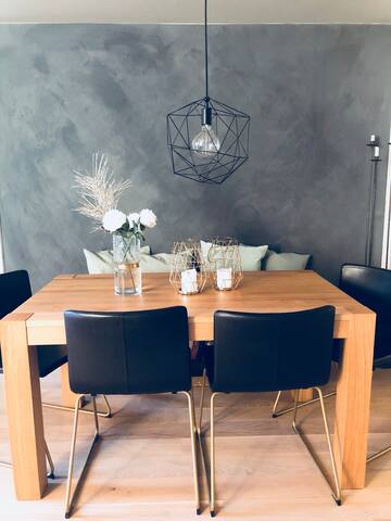 Room in new, modern apt in Hip area