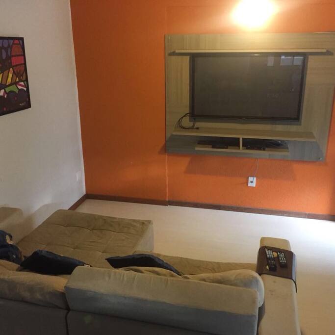 sala com sofá-cama