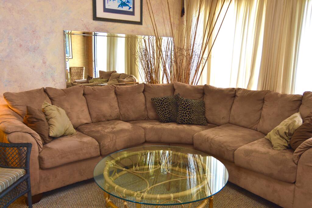 This is NOT a pull out sleeper sofa.