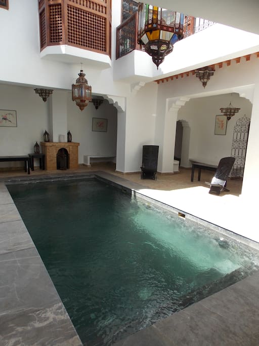 La piscine du Riad