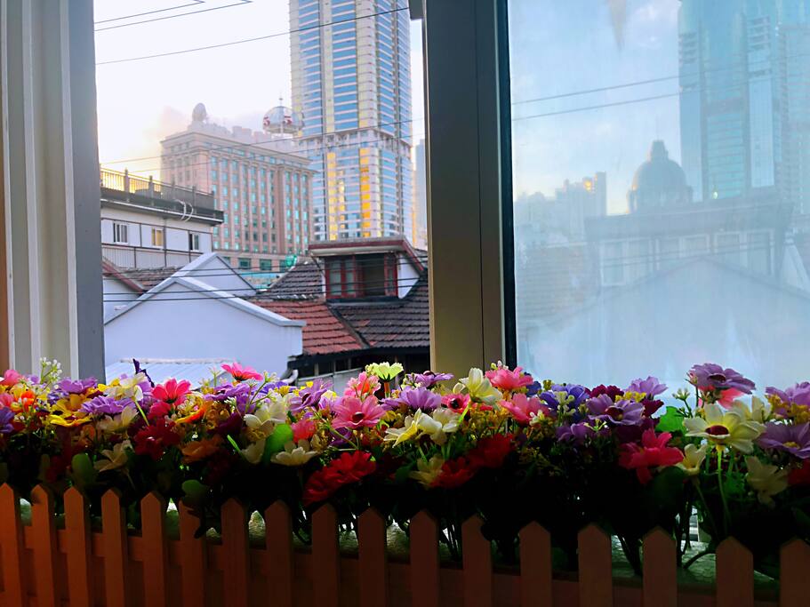 View & old Shanghai street