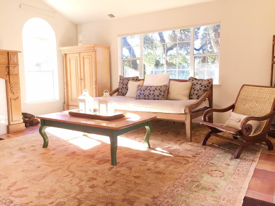 Spacious light filled living room.