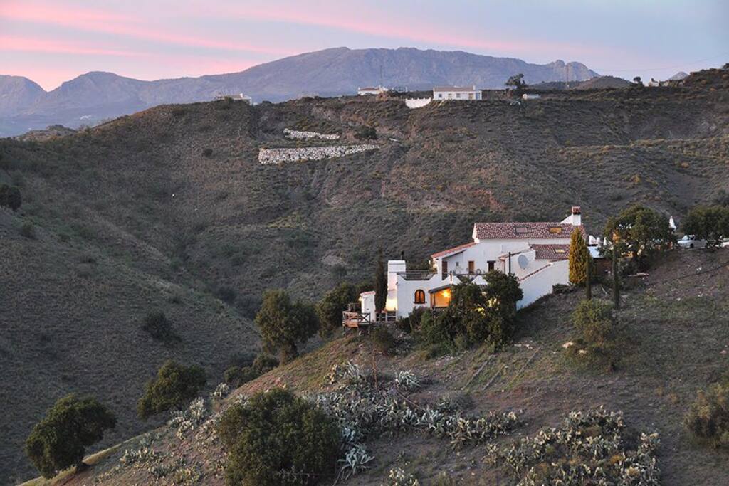 Mansion on the hill
with stunning views.