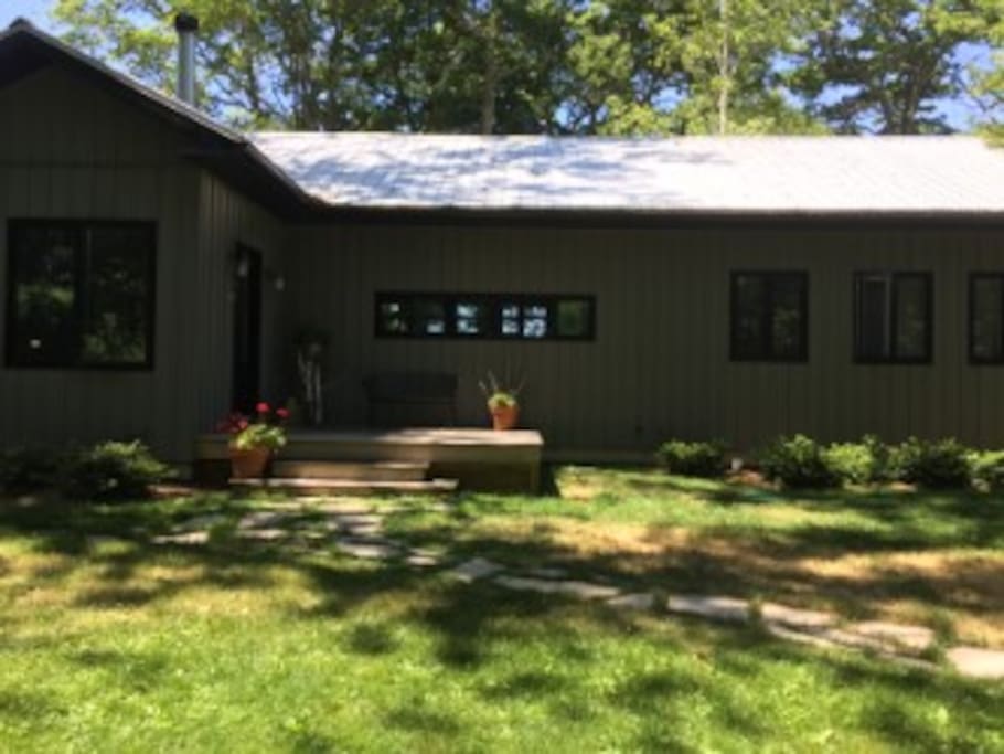 Entrance to the lake house