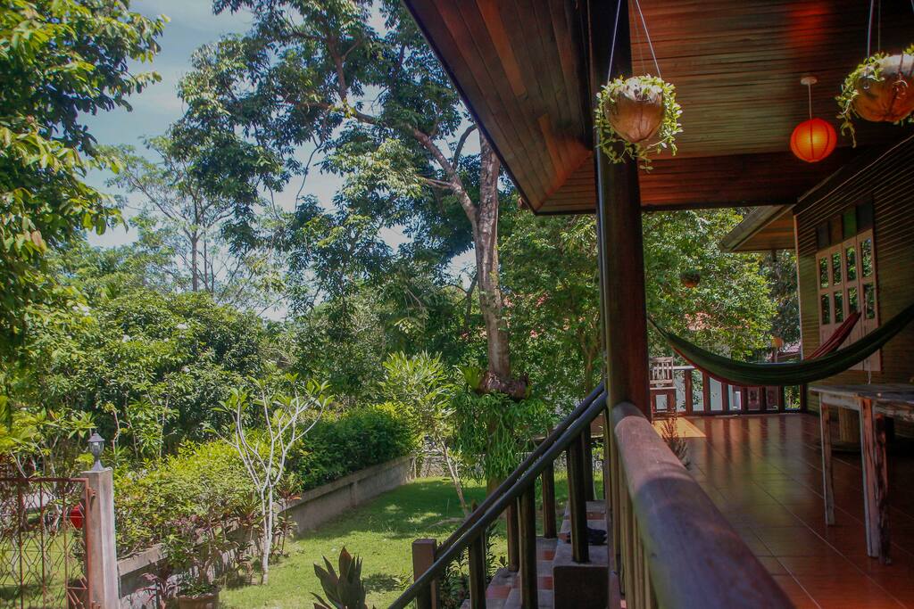Balcony and private garden