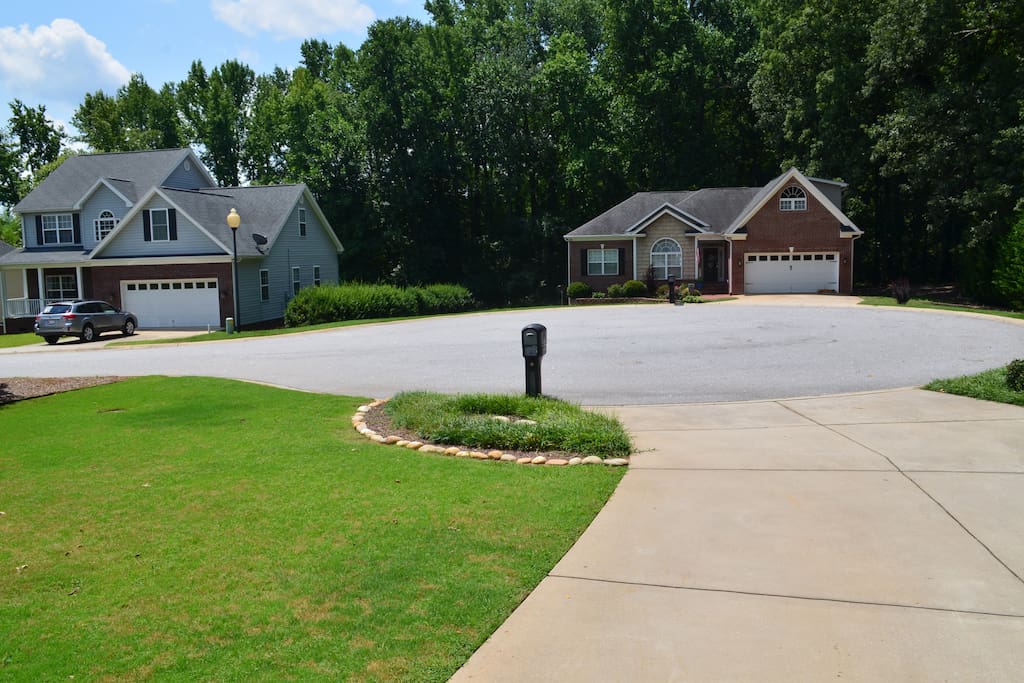 View from driveway