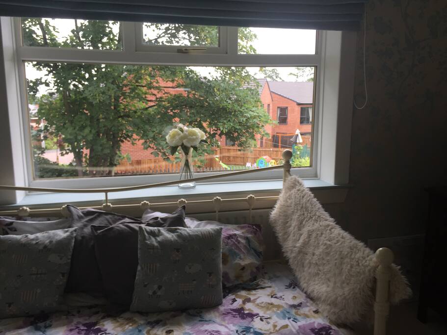 Garden view from private room