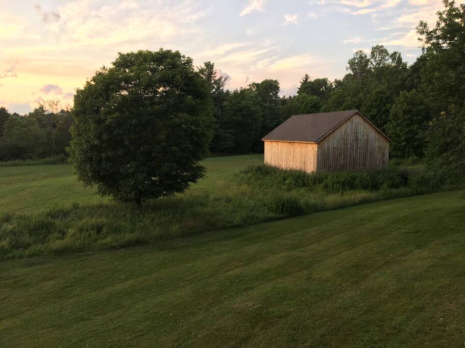 Views of the field and our hay barn