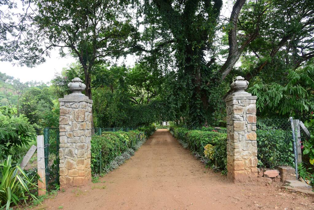 entrance to the house