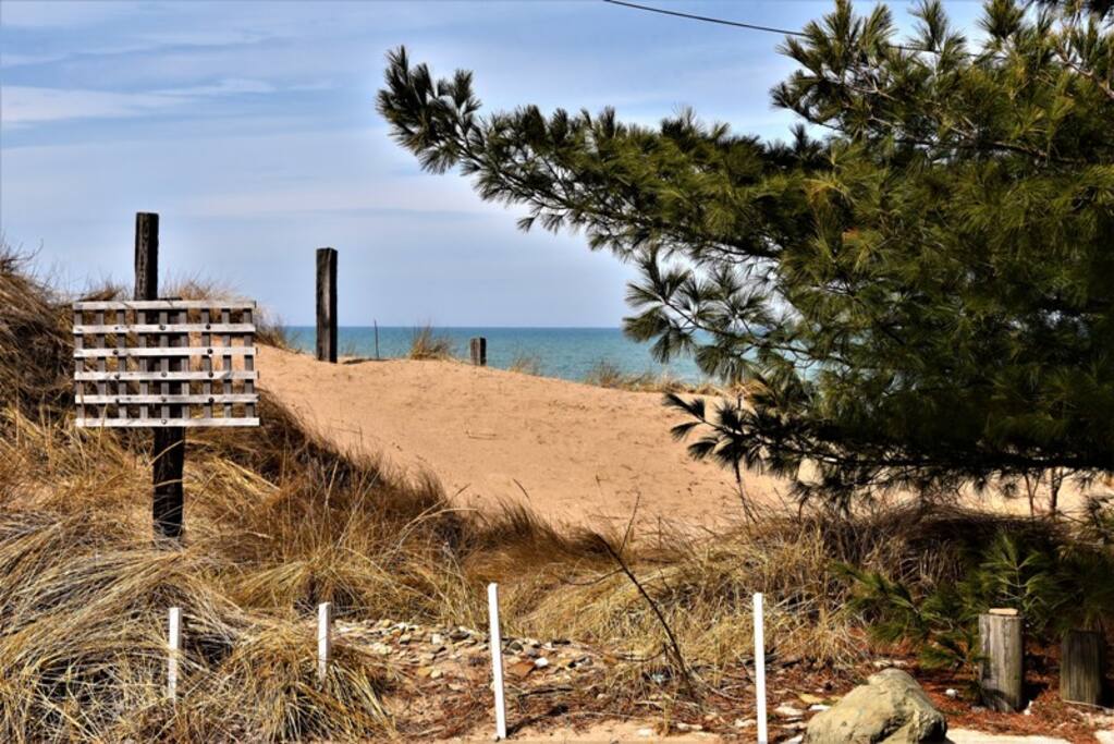 Beach Across the Street Public or Private